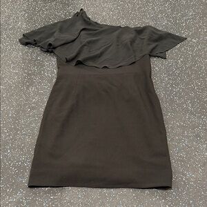 Dress the Population Black One-Shoulder Dress